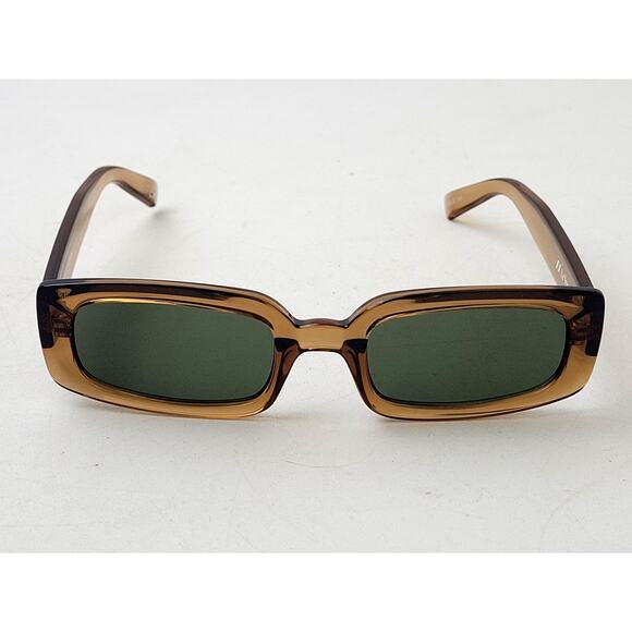 Le Specs Accessories - Le Specs Dynamite Tobacco/Green Rectangle Sunglasses 52-22-145